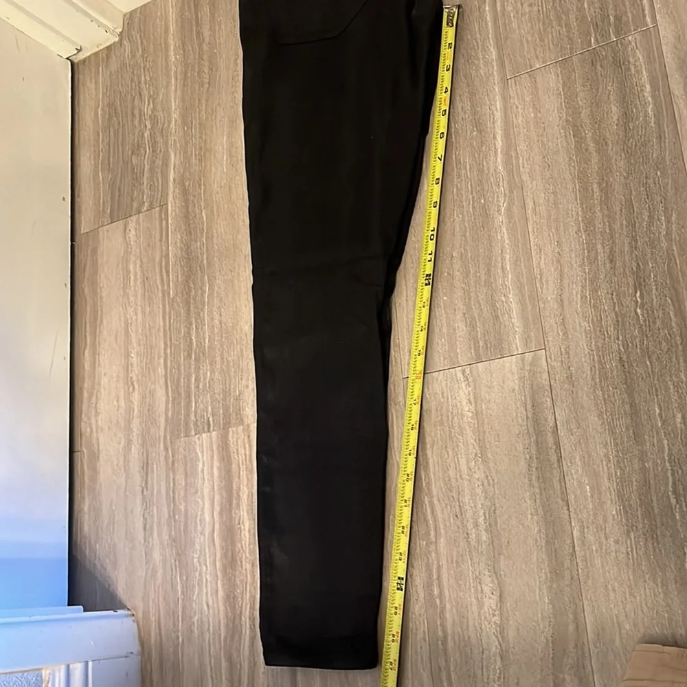 Paige Vertugo Ankle Maternity Coated Black Jeans